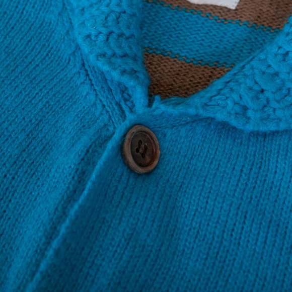 Visvim Teal Blue Cardigan Sweater XL - Picture 5 of 6